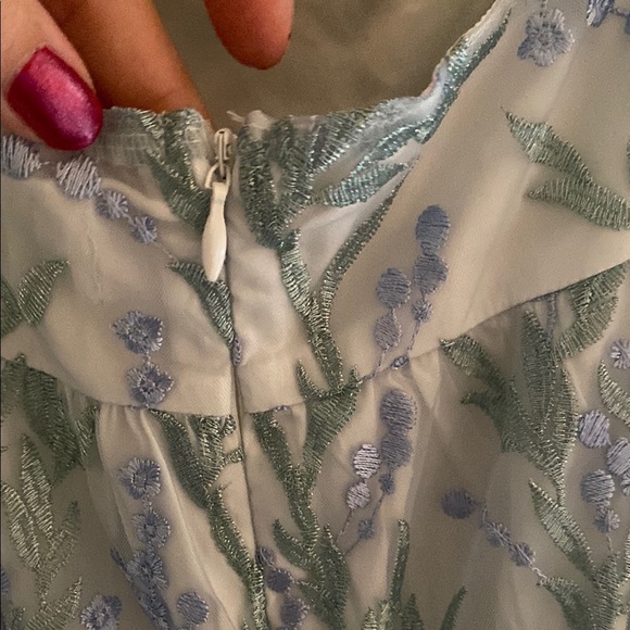 Petal & Pup Blue and White Maxi Dress - Picture 10 of 11